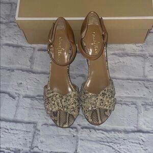 Cole Haan Women's Snakeskin Pattern leather Sandals